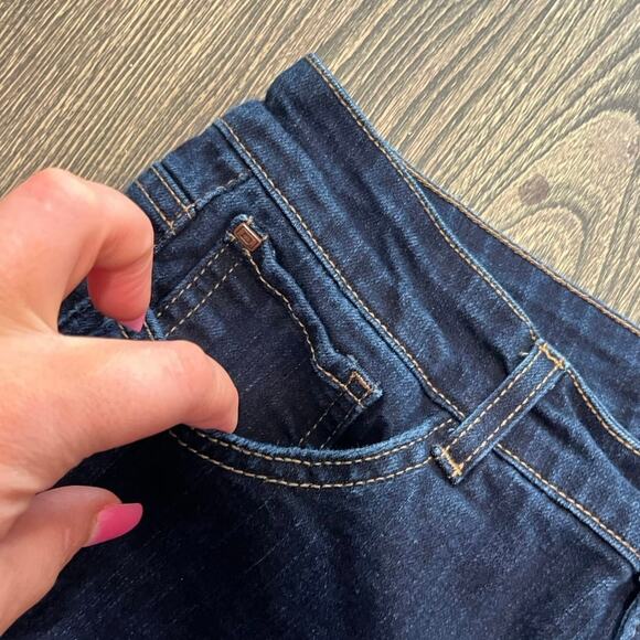 Bandolino Caroline Slim Straight Leg Jeans Denim Stretch Dark Wash Blue Size 6 - Picture 11 of 11